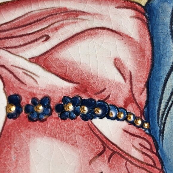 Veneto Flair 1979 Gigi La Belle Femme Series By V. Tiziano Etched Hand Painted - Picture 5 of 12